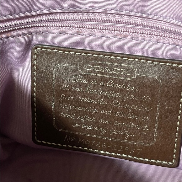 Coach Monogram Small Brown Bag 11957 - Picture 14 of 16